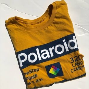 “vintage” cropped polaroid tee